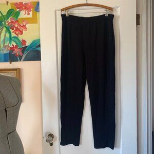 VTG Egoiste Paris Sz 12 Sweater Knit Pants 80% Wool 20% Rayon Dressy Comfortable